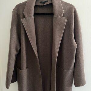 100% Cotton Knit Brown Blazer